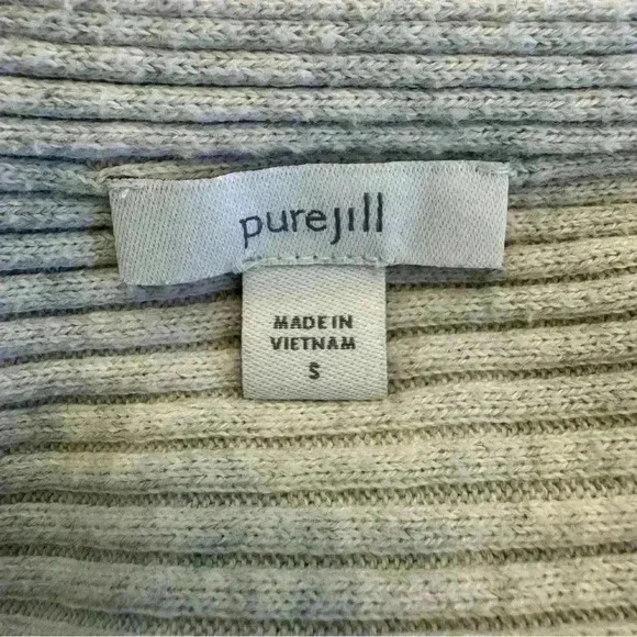 🌈 6/$60, JJill Ribbed, Dolman Sleeves, Tunic, Grey, Small - Picture 4 of 8